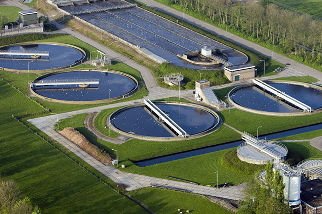 Waterzuiveringsinsallatie